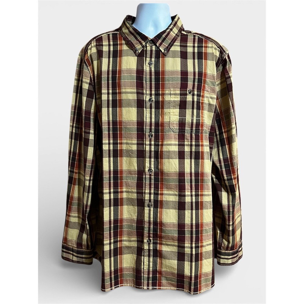 The‎ North Face Shirt Mens 2XL XXL Plaid Long Sleeve Button Up Casual Outdoor